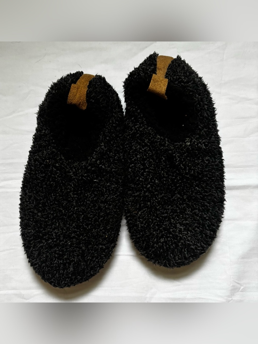Women’s Slip On Sherpa Lined Slippers in Charcoal Sz M